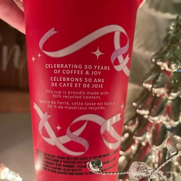 Starbucks 2021 and 2022 Limited Edition Red Holiday Reusable Cups - Picture 7 of 7
